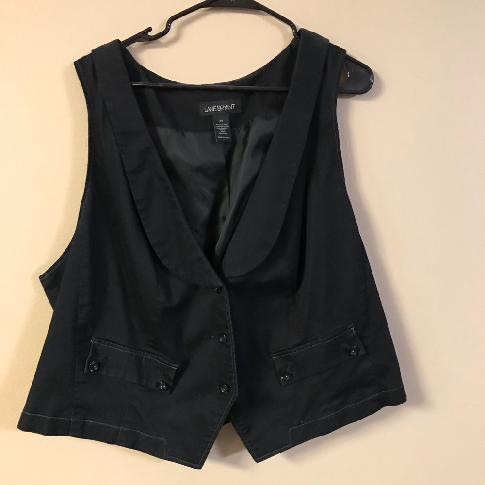 Lane Bryant Black vest